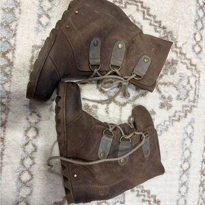 Sorel Brown Ankle Boots